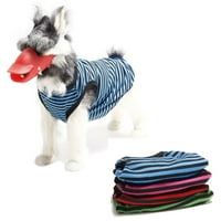 Esbay възхитителна ивица домашен любимец кученце котешка жилетка дрехи костюм дишащо облекло облекло, синьо