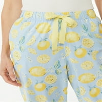 Джойспун Дамски тъкани Капри пижама панталони, размери с до 3х