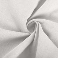 Odeerbi памучно бельо тренировка шорти за мъже Бермуди къси панталони Твърди ежедневни еластични талия с джобни бяло
