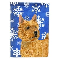 Съкровищата на Caroline SS4637-Flag-Parent Norwich Terrier Winter Holiday Flag, Multicolor