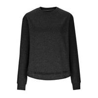 Aufmer crewneck суичър женски жени, графични тийнейджъри букви принтове мода жена кръгла врата с дълъг ръкав тениска разхлабена суитчърска блуза върхове