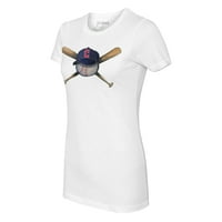 Тениска на женски дрена бяла тениска с шапка на пазители на Кливланд
