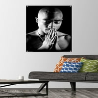 Tupac - Молещ се плакат за стена с бутални щифтове, 22.375 34