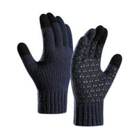 Cptfadh мъже ръкавици зимни подсилени плетени вълнени колоездене на екрана ръкавици
