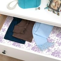 Con-Tact Creative Covering ft. In. Toile Lavender Self Adherive Shelf Liner