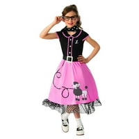 50-те години на Руби скъпа момиче Хелоуин фантазия рокля костюм за дете, с