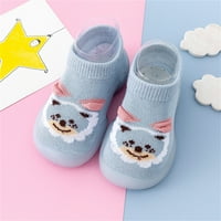 Малки момчета момичета удобни обувки животни анимационни чорапи обувки малко дете топлина чорапи за пода, които не са приплъзващи обувки за предварителни размери