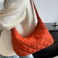 Dabuliu женска чанта с чанта с пуф тотаж кръстосана чанта с твърд цвят ромб надолу подплатена чанта за кнедли за чанта