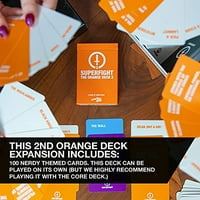 Supermight: The Orange Deck - New Nerdy Cards, самостоятелна или разширяване, които ще спечелят в битка, на възраст 8+ на възраст 8+
