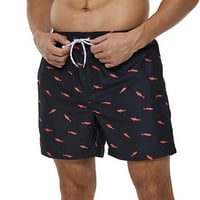 Блук къси панталони за мъже Лято дишащ лотос Лист тип анти-сплаш спортни четири точки шорти на теглене плаж панталони сърф панталони