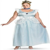 Пепеляшка Дисни принцеса топка рокля синя рокля за Хелоуин плюс костюм за възрастни