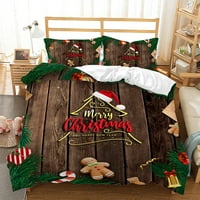 Fashnice xmas coverlet комплект с калъфи за възглавници коледни юргани комплекти лос лос печат ултра меки легла спално бельо