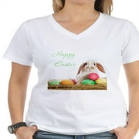 Cafepress - тениска за великденско зайче - тениска с женски памук