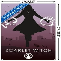 Marvel Comics - Scarlet Witch - Минималистичен плакат за стена, 14.725 22.375