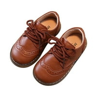 Mikilon Toddler Baby Girls Boys Небрежно дантелени кожени обувки за грах на чаши за момчета 12- месечни летни оферти