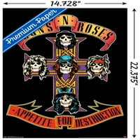 Guns n 'Roses - Плакат за напречна стена, 14.725 22.375