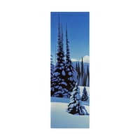 Изящно изкуство 'Алпийска зима' платно изкуство от Рон Паркър