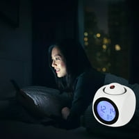 Цифров алармен часовник с гласово излъчване таван будилник термометър с проекция функция за дома хол спалня