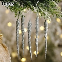 Симулация Лед Коледно Дърво Висящи Украшение Фалшив Висулка Подпори Декорации