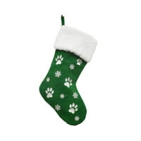 Virmaxy Sales Christmas Decoration Socks Festival Печат подарък чанта за подарък за бонбони за бонбони зелено