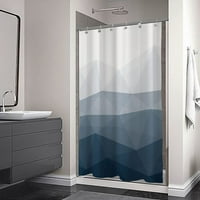 Дизайн завеса за душ, популярна завеса за душ, омбре сини плат за душ за декор за баня, съвременни завеси за баня