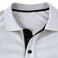 Abtel мъже върхове лапира врат поло риза атлетична блуза мъжки редовно голф тениска бяла m