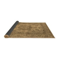 Ahgly Company Indoor Square Oriental Brown Cured Rugs, 7 'квадрат