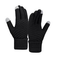 Aayomet работни ръкавици мъже топли ръкавици твърди цветни плетени студени ръкавици