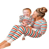 Grianlook мама татко дете нощно облекло Коледа съвпадение на семейството пижами комплект дълъг ръкав фестивал за сън