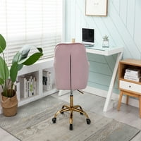  Кадифе въртящ черупка стол за хол, офис стол, модерен отдих ръка стол четка Цвят