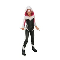 Marvel Rising Secret Warriors Deluxe Spider Gwen Ghost Girl's Halloween Fancy-рокля костюм за дете, s