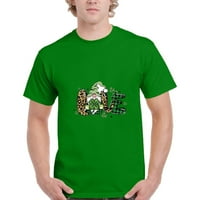 Денят на Сейнт Патрик отпечатани мъжки тениска с късо ръкав с кръгла шия отгоре зелено xxl