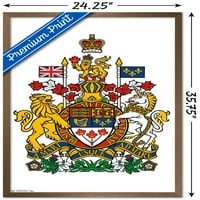 Канада - Плакат за стена на герба, 22.375 34