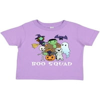 Inktastic Halloween Boo Squad Сладък трик или лечение на чудовища подарък Toddler Boy или Thddler Girl Тениска