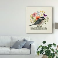 Марка изобразително изкуство' птичи колаж втори ' платно изкуство от Виктория Борхес