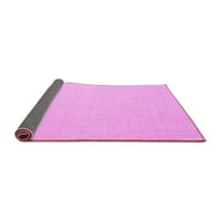 Ahgly Company Indoor Rectangle Solid Pink Modern Area Rugs, 2 '3'