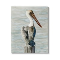Ступел индустрии дълга клюн Пеликан акварел живопис крайбрежни водолюбиви птици птица, 48, дизайн от звездно Студио за дизайн