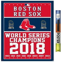 Бостън Ред Со-Плакат На Стената На Шампионите, 22.375 34