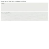 Колекция От Персонализирани Отражения, 2 Безжични Дървени Щори, Бели, 7 8 Ширина 72 Дължина