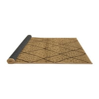 Ahgly Company вътрешен правоъгълник ориенталски кафяви килими за индустриална зона, 2 '4'