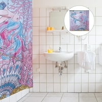 Творчески русалка за душ завеса за баня дял завеса душ драпиране