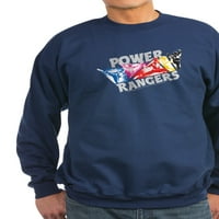 Cafepress - Power Rangers Hero Пози - класическа суичър на шията на екипажа