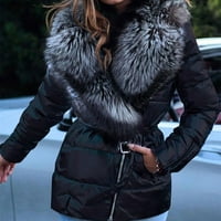 Зимни палта за жени- връхни дрехи Топла плътна костенурка с дълъг ръкав с дълъг ръкав, за есента на зимата черно s