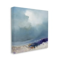 Облачно Океан Пръски Вълни Абстрактна Живопис Галерия Увити Платно Печат Стена Изкуство