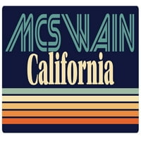 McSwain California Vinyl Decal Sticker Retro дизайн