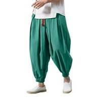 Entyinea мъжки джогинг суитчъри шерпа облицовани суитчъри Активни писти джоги панталони зелени 4xl