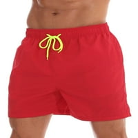 Avamo Men Boardshorts Еластична бански бански костюм дишащи плажни панталони Мъжки плътни мъже удобни спортен джоб за средна талия 4xl