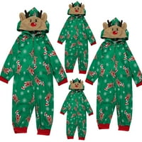 Каянуо Коледна пижама за семейство клирънс пижама Мъжки Панталони дамски пижами нова сладка мода Коледа С качулка печат семейство Европейски и американски Пижами родител-дете гащеризон Татко