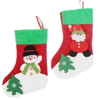 Поставете коледно дърво висулки Коледни чорапи творчески чанти за подаръци