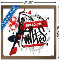 Marvel Spider-Man: Отвъд паяжина-здравей, аз съм майлски плакат за стена, 14.725 22.375 рамки